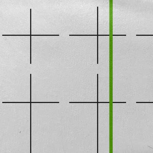 Разметка пароизоляции ONDUTISS BASIC B